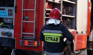 200 pasażerów ewakuowanych po pożarze pociągu na stacji w Koluszkach