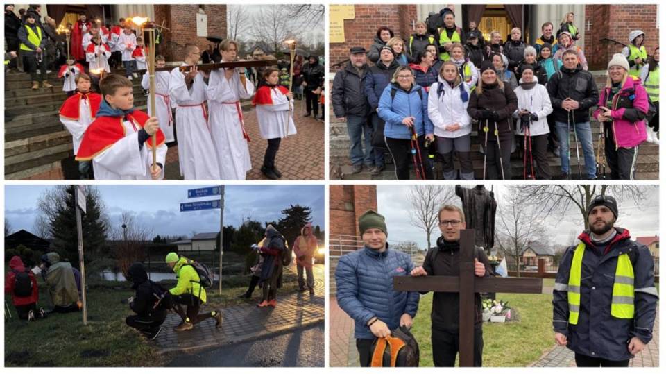 Ekstremalna Droga Krzyżowa: Blisko dwustu pątników ruszyło z Parzna w modlitwę na bezdrożach [Foto]