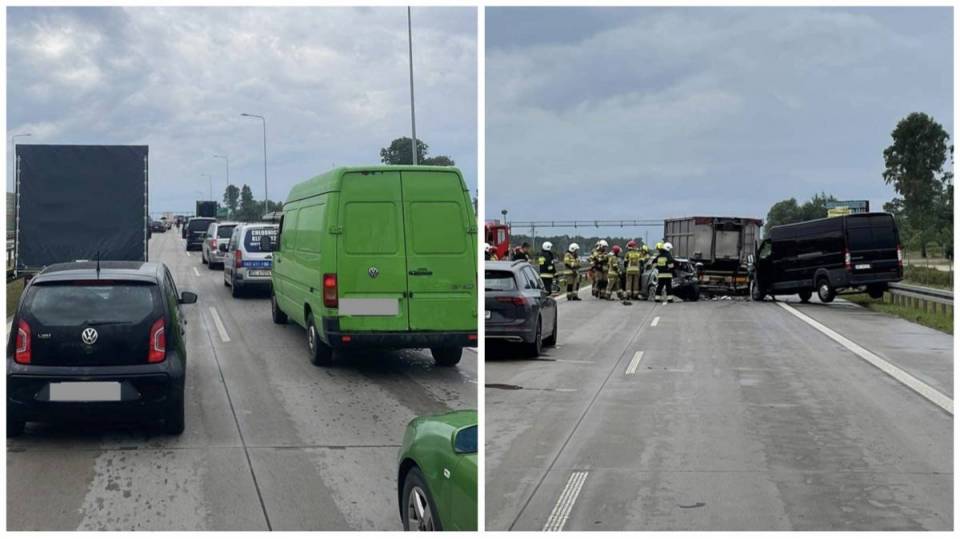 Drogowy koszmar na S8: Dwa wypadku, trasa jest zablokowana w obu kierunkach!