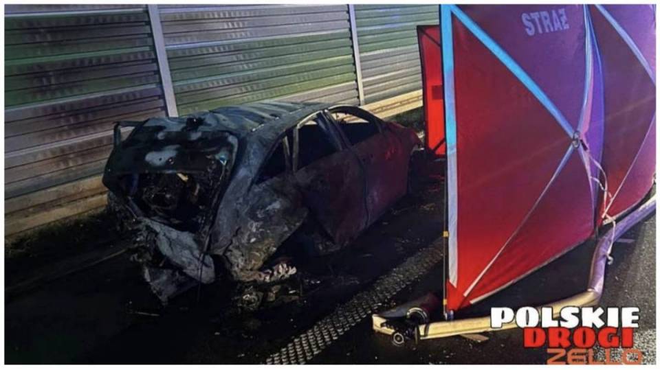 Spłonęli żywcem w samochodzie na A1. Najbliżsi tragicznie zmarłej rodziny proszą o pomoc